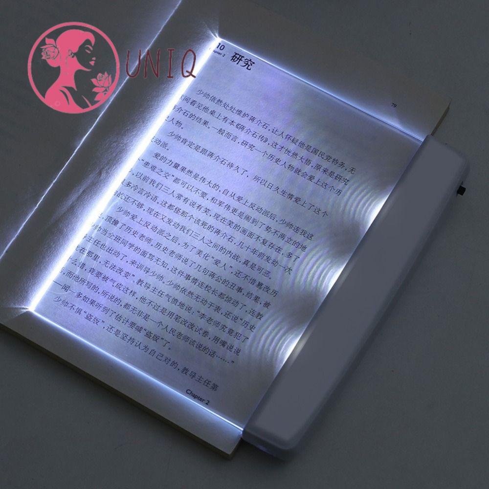 Lâmpada De Livro LED UNIQ , Luz De Leitura De Proteção Ocular De Painel Plano Estudo De Cabeceira Multiuso Transparente Lâmpada De Livro LED UNIQ , Luz De Leitura De Proteção Ocular De Painel Plano Estudo De Cabeceira Multiuso Transparente
