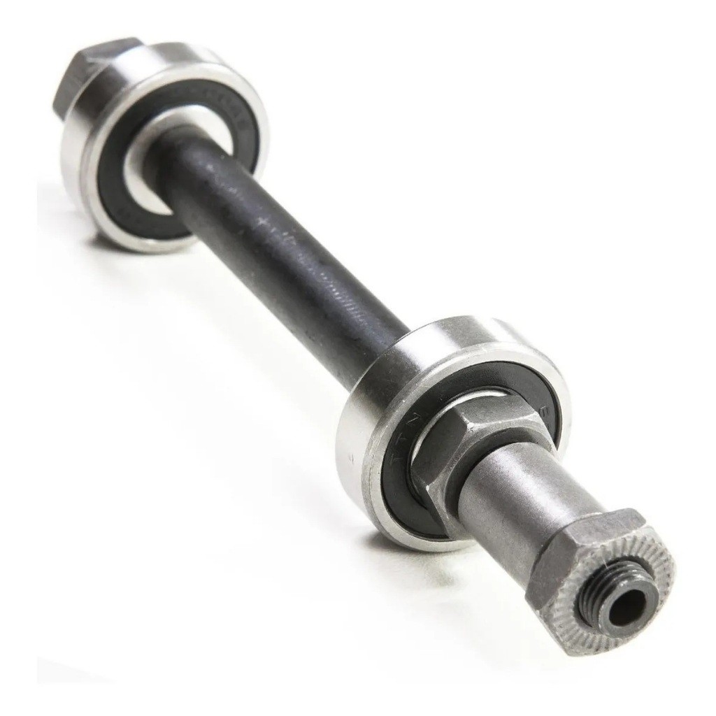 Eixo Traseiro Furado 3/8 x 145mm Com Rolamento Para Cubo Com Blocagem Bike Aro 26 ou 29 Eixo Traseiro Furado 3/8 x 145mm Com Rolamento Para Cubo Com Blocagem Bike Aro 26 ou 29