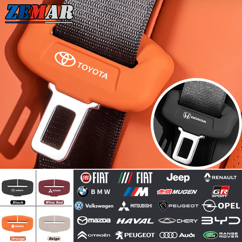 【ZEMAR】Protetora De Fivela Cinto De Segurança De Carro Silicone Antiderrapante Anti Arranhões Acessórios Internos Autom 【ZEMAR】Protetora De Fivela Cinto De Segurança De Carro Silicone Antiderrapante Anti Arranhões Acessórios Internos Autom - Oferta na Shopee