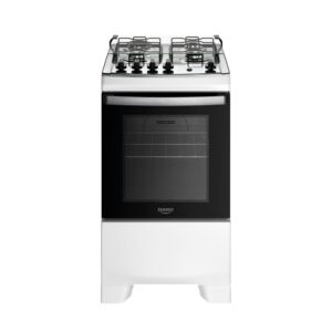 Fogão 4 Bocas Branco Com Mesa Inox Dako Supreme Bivolt - Oferta na Shopee