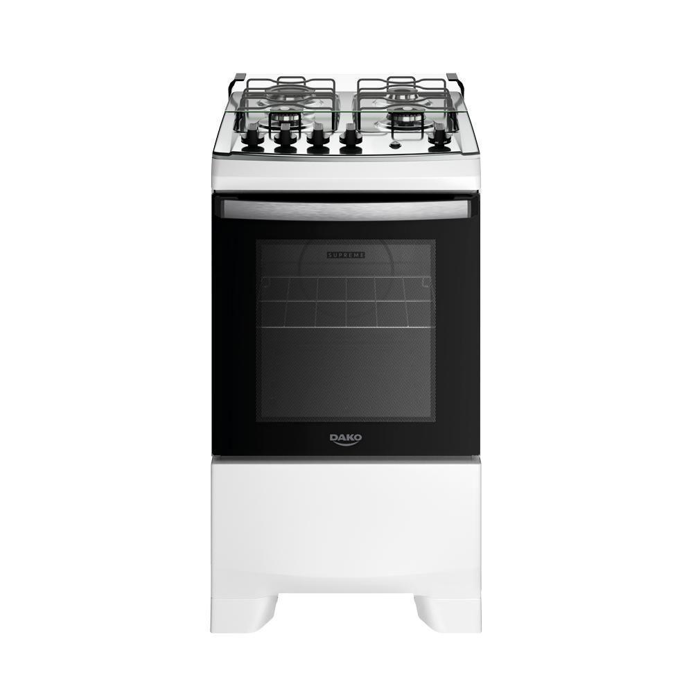 Fogão 4 Bocas Branco Com Mesa Inox Dako Supreme Bivolt Fogão 4 Bocas Branco Com Mesa Inox Dako Supreme Bivolt - Oferta na Shopee