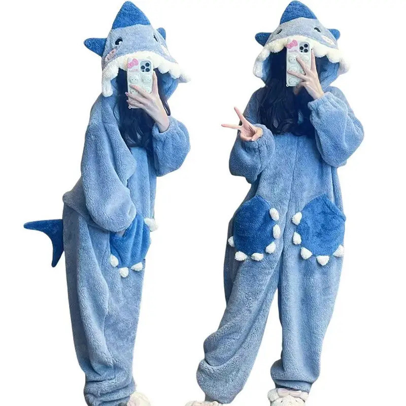 Desenhos Animados Tubarão Azul Feminino Com Capuz Pijamas Kigurumi Unicórnio Inverno Cosplay Pijama Macacão Festa De Nat Desenhos Animados Tubarão Azul Feminino Com Capuz Pijamas Kigurumi Unicórnio Inverno Cosplay Pijama Macacão Festa De Nat - Oferta na Shopee