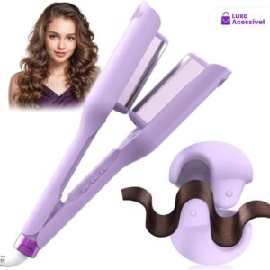 Modelador de Cachos 2 Barris 32mm Cerâmico 110V/220V – Temperatura Ajustável 160–220°C Profissional - Oferta na Shopee