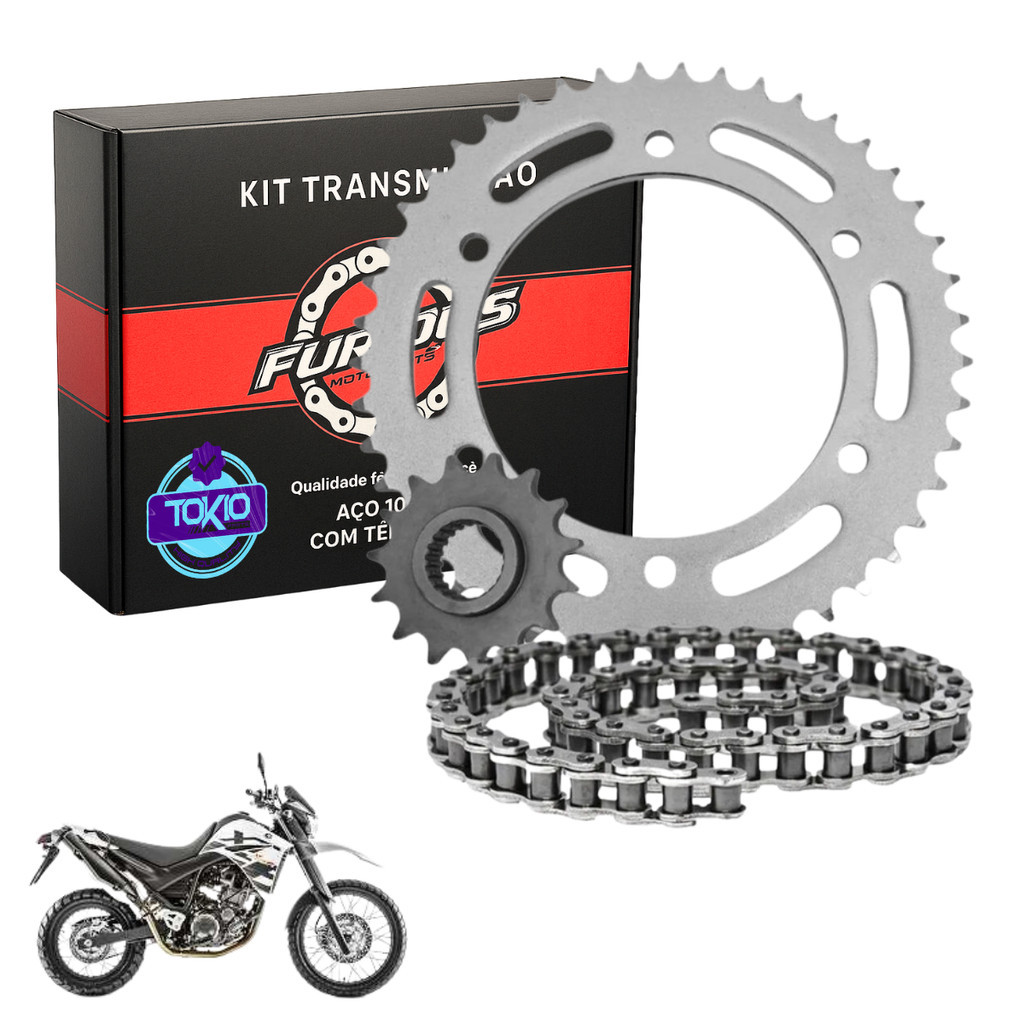 Kit Relação XT 660 Yamaha XT660R Transmissão FURIOUS Kit Relação XT 660 Yamaha XT660R Transmissão FURIOUS