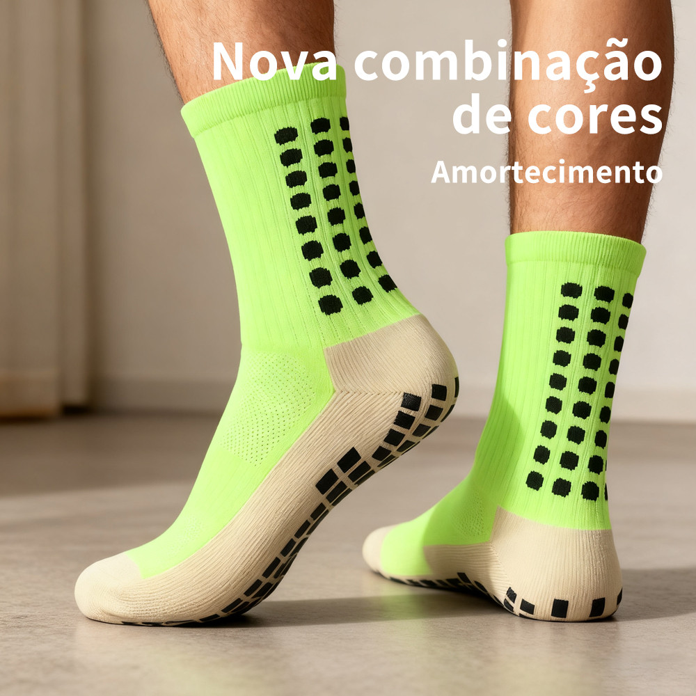 Meias Antiderrapantes Esportivas para Futebol e Basquete com Ventilação de Alta Qualidade para Esportes ao Ar Livre Meias Antiderrapantes Esportivas para Futebol e Basquete com Ventilação de Alta Qualidade para Esportes ao Ar Livre