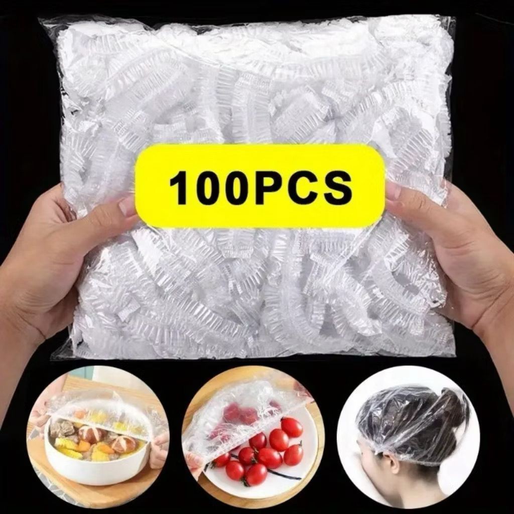 KIT 100/200/300 Tampa De Plástico Descartável Para Alimento KIT 100/200/300 Tampa De Plástico Descartável Para Alimento