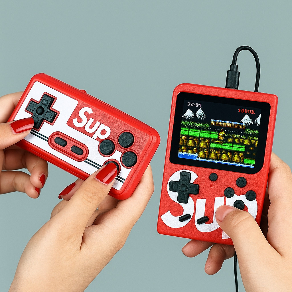 Mini Video Game Portátil Sup C/ 400 jogos + 1 Controle para 2 jogadores Console Mini Video Game Portátil Sup C/ 400 jogos + 1 Controle para 2 jogadores Console - Oferta na Shopee