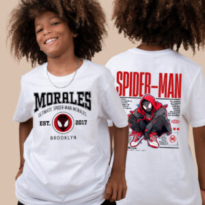 Camisa 30.1 Homem Aranha Miles Moda Infantil Morales Camiseta Criança Malha Algodão - Oferta na Shopee