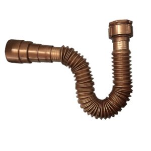 Sifão Sanfonado Ajustável Multiuso Universal – Cor Cobre | Plasbohn - Oferta na Shopee