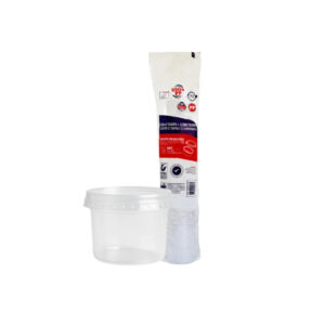Pote 140ml c/ tampa PP transparente Ultratherm Replast 25 un - Oferta na Shopee