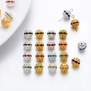 10 Pçs Contas de Esfera com Strass 10mm Espaçadores Pave para Pulseiras de Cristal e Joias DIY de Luxo - Oferta na Shopee