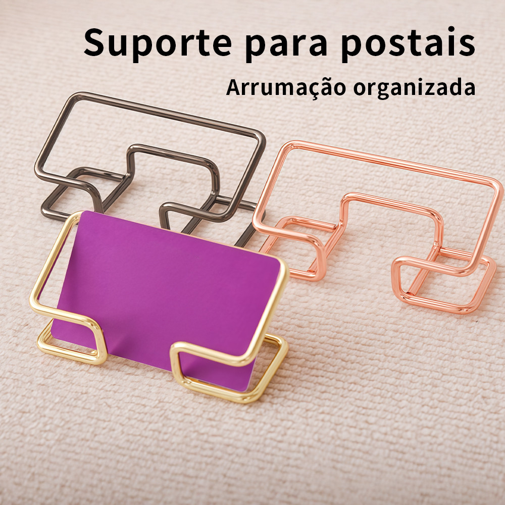 Porta-Cartões de Visita Suporte de Mesa para Escritório com Organizador Expositor de Presentes e Suprimentos Práticos Porta-Cartões de Visita Suporte de Mesa para Escritório com Organizador Expositor de Presentes e Suprimentos Práticos