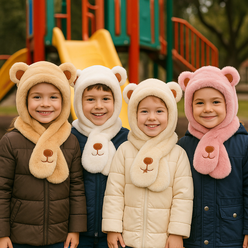 Touca Infantil Fofa Forrada Com Protetor Orelha 2 A 10 Anos Touca Infantil Fofa Forrada Com Protetor Orelha 2 A 10 Anos - Oferta na Shopee