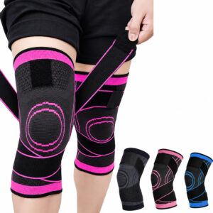 Kit 2 Joelheiras Esportivas com Compressão Ajustável Suporte para Joelho Academia Corrida - Oferta na Shopee