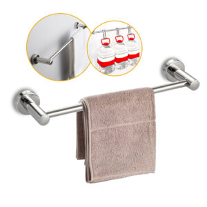 30cm Suporte Para Toalha De Rosto E Mão De Aço Inox Cromado - Oferta na Shopee