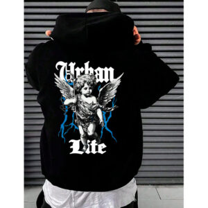 Blusa Moletom Masculina Streetwear Angel 03 Urban life Jaqueta Estampada Inverno Elegante - Oferta na Shopee