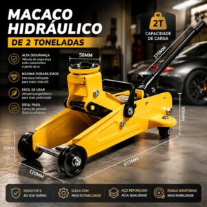 Macaco hidráulico profissional de grande porte