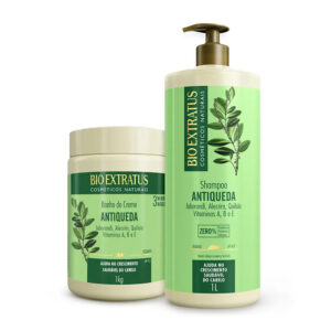 Kit Bio Extratus Jaborandi Antiqueda Shampoo e  Banho de Creme 1Litro/Kg - Oferta na Shopee
