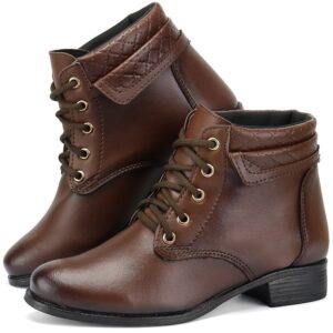 Bota Coturno Feminino Cano Curto Medio Salto Baixo em couro inverno / outono linda demais  34 AO 39 #LOJAYOUBELLASTORE - Oferta na Shopee