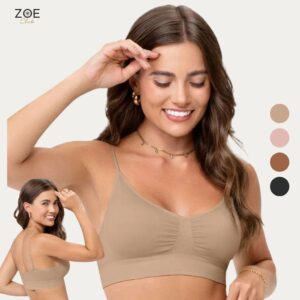 Sutia Top Alça Fina Regulável Com Bojo Removível Sem Costura Zee Rucci - Oferta na Shopee
