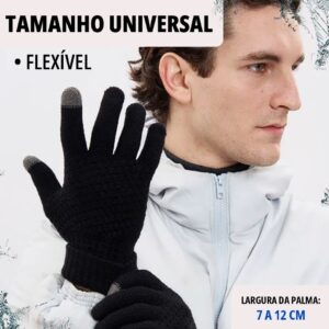 Luva de Inverno Touch Screen Quentinha Mexe Celular - Oferta na Shopee
