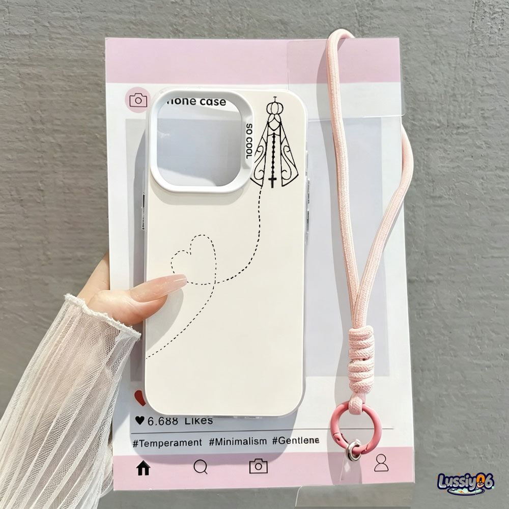 Capa À Prova De Choque Com Cordão Para iPhone 17 Pro Max 16 15 13 11 14 12 11 Xs Plus Air Sketch Virgem Maria Protetora Capa À Prova De Choque Com Cordão Para iPhone 17 Pro Max 16 15 13 11 14 12 11 Xs Plus Air Sketch Virgem Maria Protetora - Oferta na Shopee