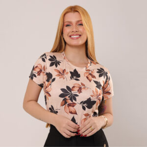 Blusa Tshirt Feminina - Amarelo