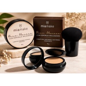 BB Cream Base Mousse Soft Matte Alta Cobertura com Esponja Cogumelo e Espelho Disfarça Poros Pele Aveludada - Oferta na Shopee