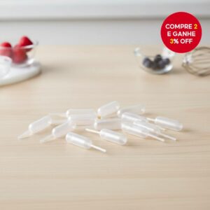 50 Pipetas de Transferência de Espremer de Plástico de 4ml para Cupcake e Laboratório - Oferta na Shopee