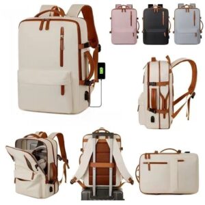 Mochila Empresarial Bolsa De Viagem Grande -Tomada De Cabo USB Antifurto Para Laptop - Oferta na Shopee