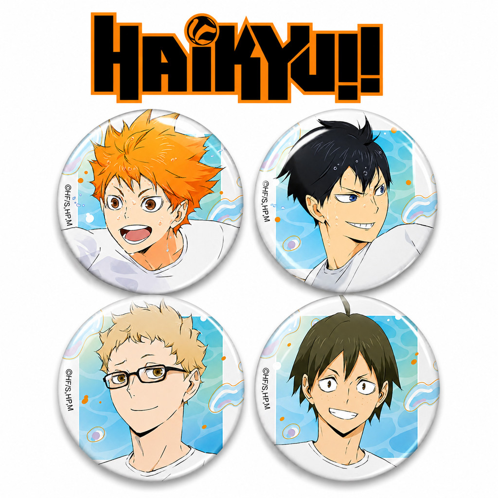 Botton Haikyuu 58mm Vôlei Série Água Verão Anime Hinata Kageyama Kenma Kuroo Oikawa Pin Broche Botton Haikyuu 58mm Vôlei Série Água Verão Anime Hinata Kageyama Kenma Kuroo Oikawa Pin Broche