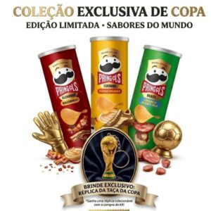 Kit Pringles Copa Brasil Alemanha Espanha 3 Unidades + Brinde Exclusivo Edição Especial futebol - Oferta na Shopee