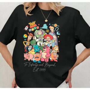 Camiseta Infantil Retrô Estampa Toy Story Criança Frase To Infinity and Beyond Animação Filme - Oferta na Shopee