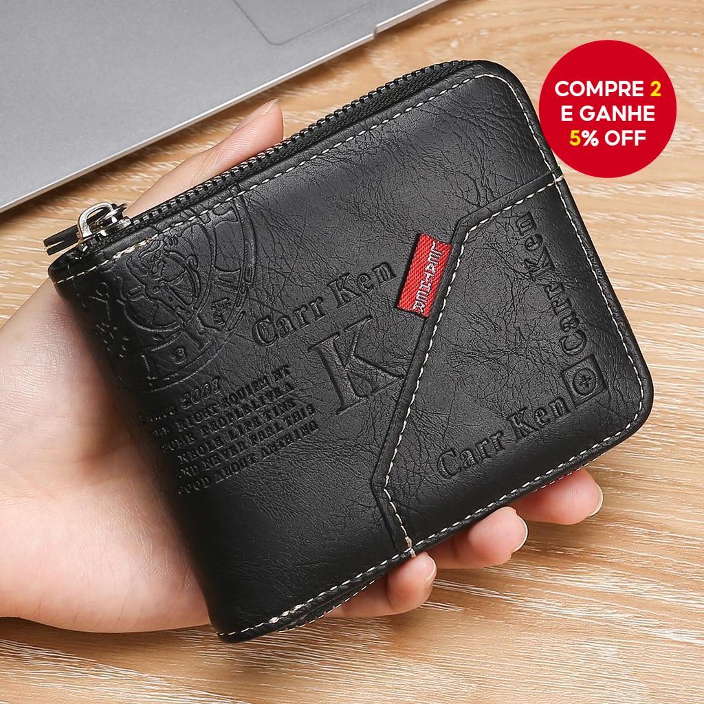 Carteira Curta Masculina Com Zíper Empresarial | Patchwork Elegante Jovem Multifuncional Bolsa De Bolso Para Moedas Pres Carteira Curta Masculina Com Zíper Empresarial | Patchwork Elegante Jovem Multifuncional Bolsa De Bolso Para Moedas Pres - Oferta na Shopee
