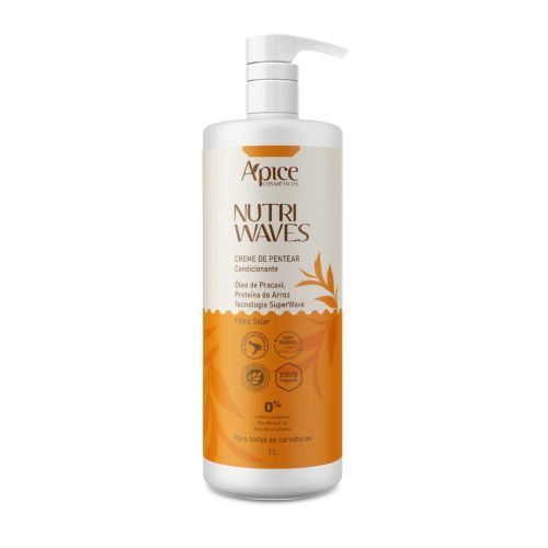 Creme de Pentear Nutri Waves 1000ml Hidratante Definidor de Cachos e Ondas Creme de Pentear Nutri Waves 1000ml Hidratante Definidor de Cachos e Ondas