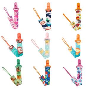1/2/3/5 Prendedor De Chupeta Com Trava Com Corrente Clipe Chupeta Menino e Menina - Promoção - Oferta na Shopee