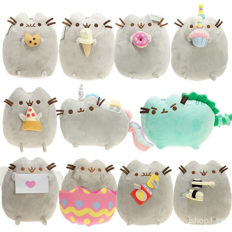 12 Estilos 15 Centímetros Kawaii Pusheen Gato Dos Desenhos Animados Brinquedo De Pelúcia Donut Biscoito Sorvete Arco-Ír 12 Estilos 15 Centímetros Kawaii Pusheen Gato Dos Desenhos Animados Brinquedo De Pelúcia Donut Biscoito Sorvete Arco-Ír