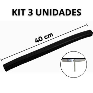 Kit 3 Refil Borracha Reforçada Rodo Alumínio 40cm Reforçado - Oferta na Shopee