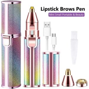 2 em 1 Depilador Recarregavel USB Sobrancelha e Buço Portátil - Oferta na Shopee