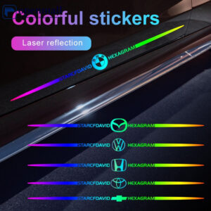 OM 1 Adesivo Laser Refletivo Cores para Carro Moda Decorativa Decalque Frio Impermeável Protetor Solar HXNU - Oferta na Shopee