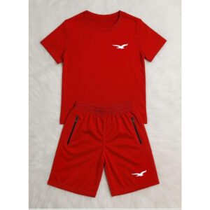 KIT Infantil Camiseta e Bermuda Elastano E Juvenil Masculino Com Elástico e BOLSOS  04 á 16 - Oferta na Shopee