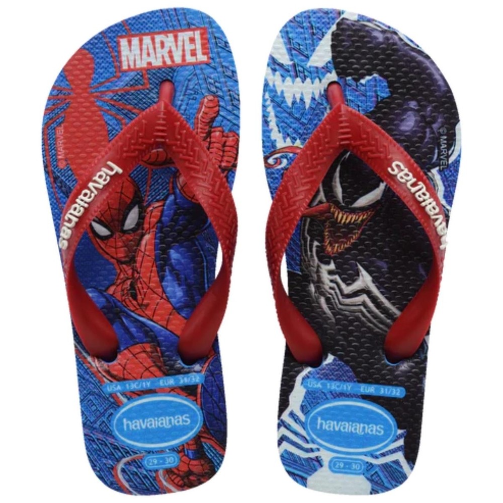 Chinelo Infantil Havaianas Top Marvel II Homem Aranha - Azul e Vermelho Chinelo Infantil Havaianas Top Marvel II Homem Aranha - Azul e Vermelho - Oferta na Shopee