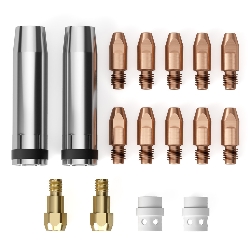 Entrega Rápida KIT-16 Peças 24KD Bicos 0.8mm/1.0mm/1.2mm Bocals Portas Difusors PARA Tocha Mig 24KD Entrega Rápida KIT-16 Peças 24KD Bicos 0.8mm/1.0mm/1.2mm Bocals Portas Difusors PARA Tocha Mig 24KD