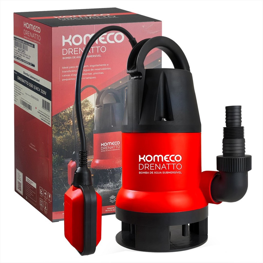 Bomba D’água Submersível 3/4CV 550W Komeco Bomba D’água Submersível 3/4CV 550W Komeco