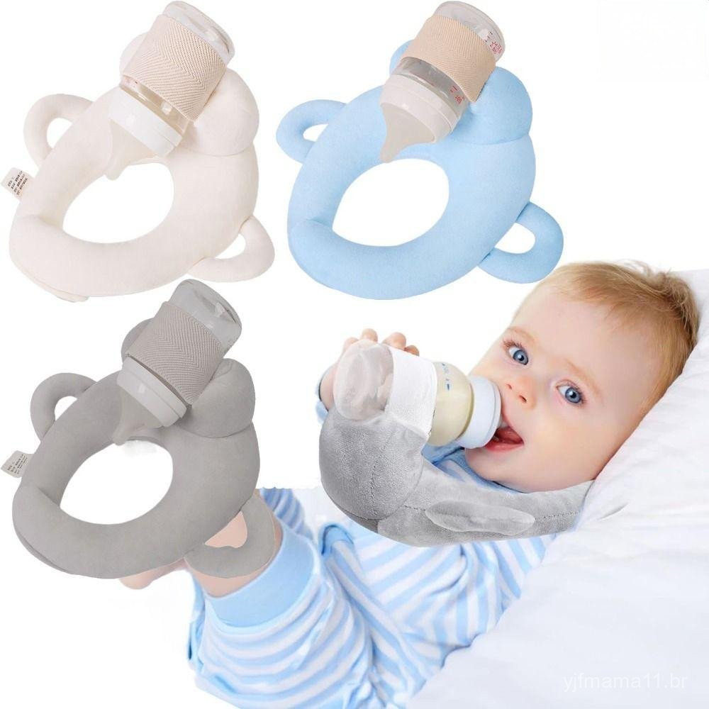 Suporte automático para mamadeira, almofada ajustável para recém-nascidos que permite usar as mãos livremente. Suporte automático para mamadeira, almofada ajustável para recém-nascidos que permite usar as mãos livremente.
