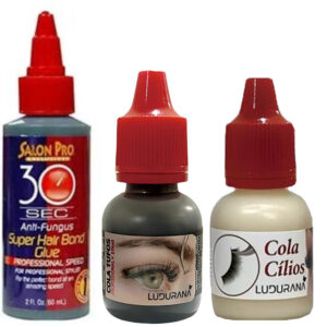 Kit XMZ Com Cola Para Cílios Postiços Salon Pro 30SEC E Ludurana - Oferta na Shopee
