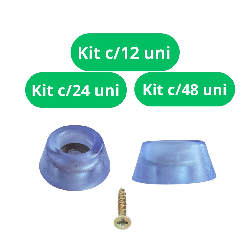 Sapata Pé de Silicone Antiderrapante c/ Arruela p/ Móveis 28mm e Parafusos Sapata Pé de Silicone Antiderrapante c/ Arruela p/ Móveis 28mm e Parafusos