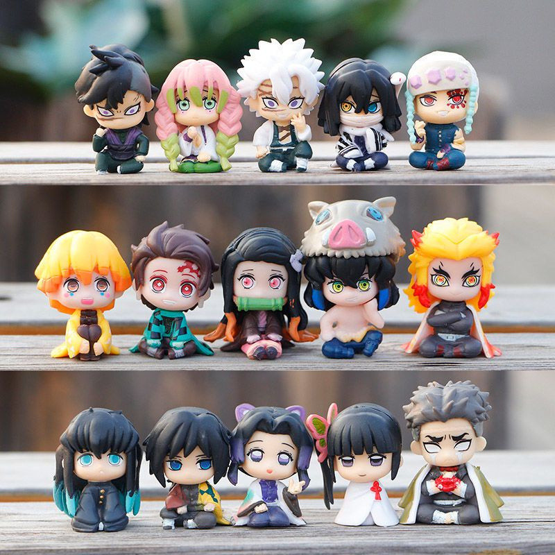 6Pcs/Set Boneco de Anime Demon Slayer Versão Q Tanjiro Nidouzi Inosuke Zenitsu Figura de Ação Modelo Brinquedo Boneco 6Pcs/Set Boneco de Anime Demon Slayer Versão Q Tanjiro Nidouzi Inosuke Zenitsu Figura de Ação Modelo Brinquedo Boneco