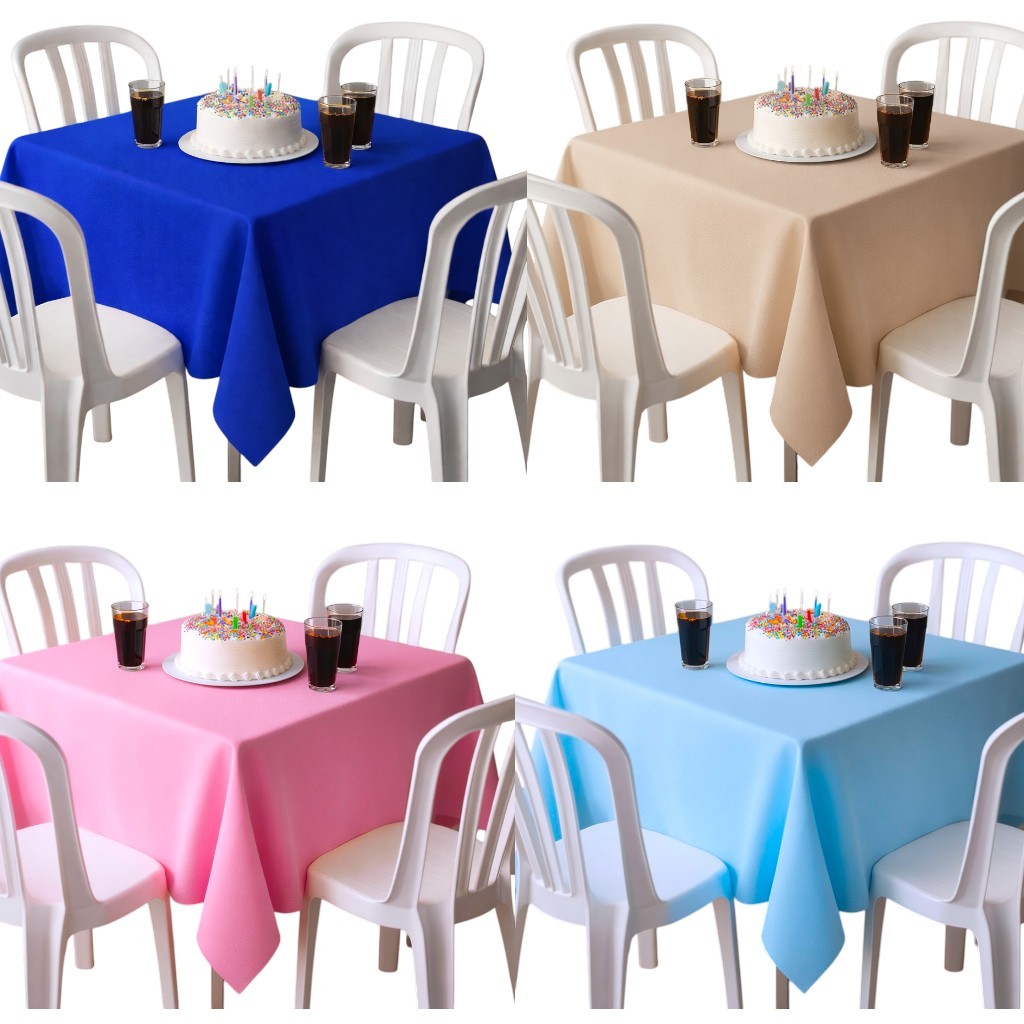 Kit 20 Toalhas 1,40x1,40m Forro de Mesa de TNT Toalha de Mesa Aniversário Eventos Decoração Kit 20 Toalhas 1