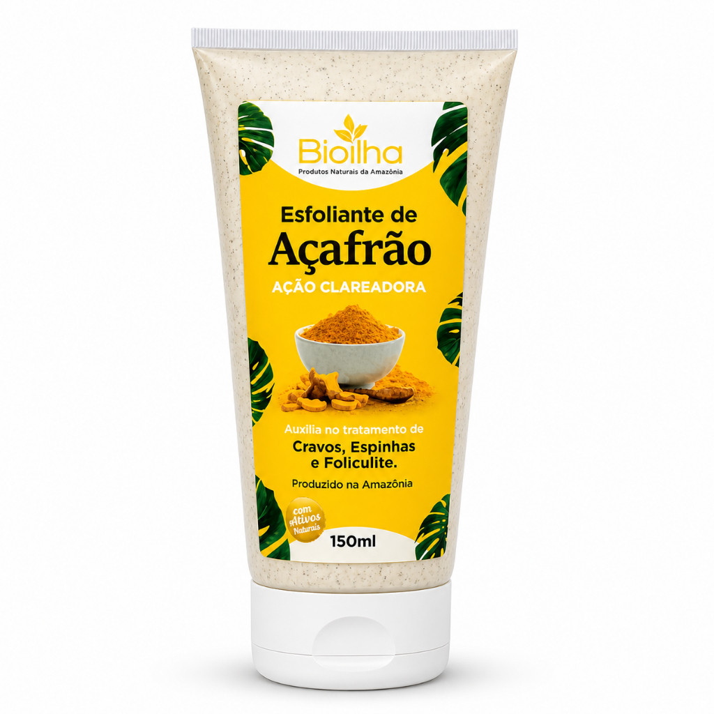 Esfoliante Clareador de Açafrão Bioilha | Facial e Corporal | Clareia Manchas, Acne e Foliculite Esfoliante Clareador de Açafrão Bioilha | Facial e Corporal | Clareia Manchas, Acne e Foliculite